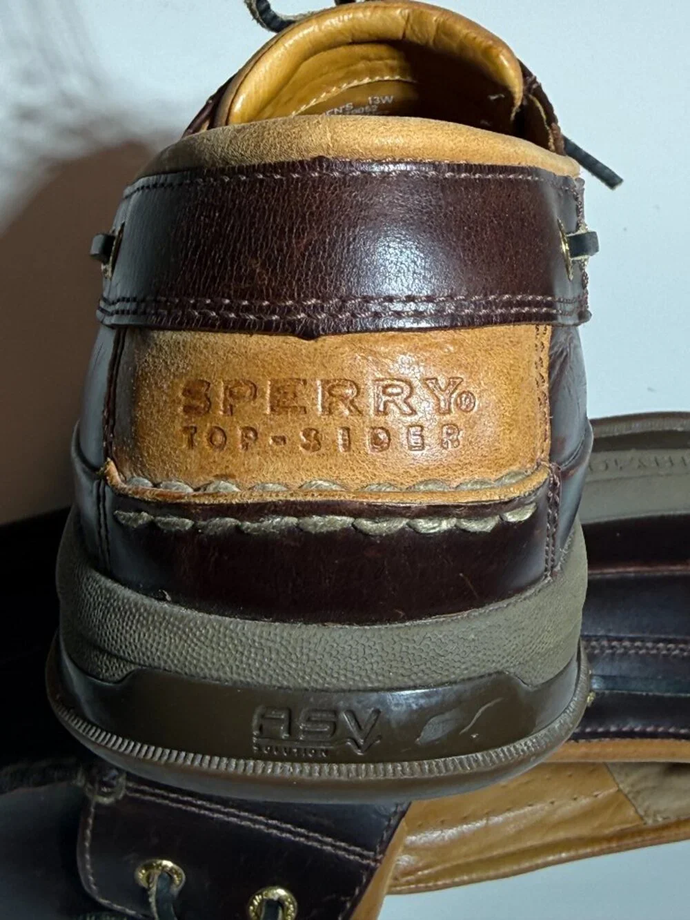 Sperry Top-Sider GOLD CUP Men's Boat Shoe Amaretto (Dark Brown) 0579052 Size 13W